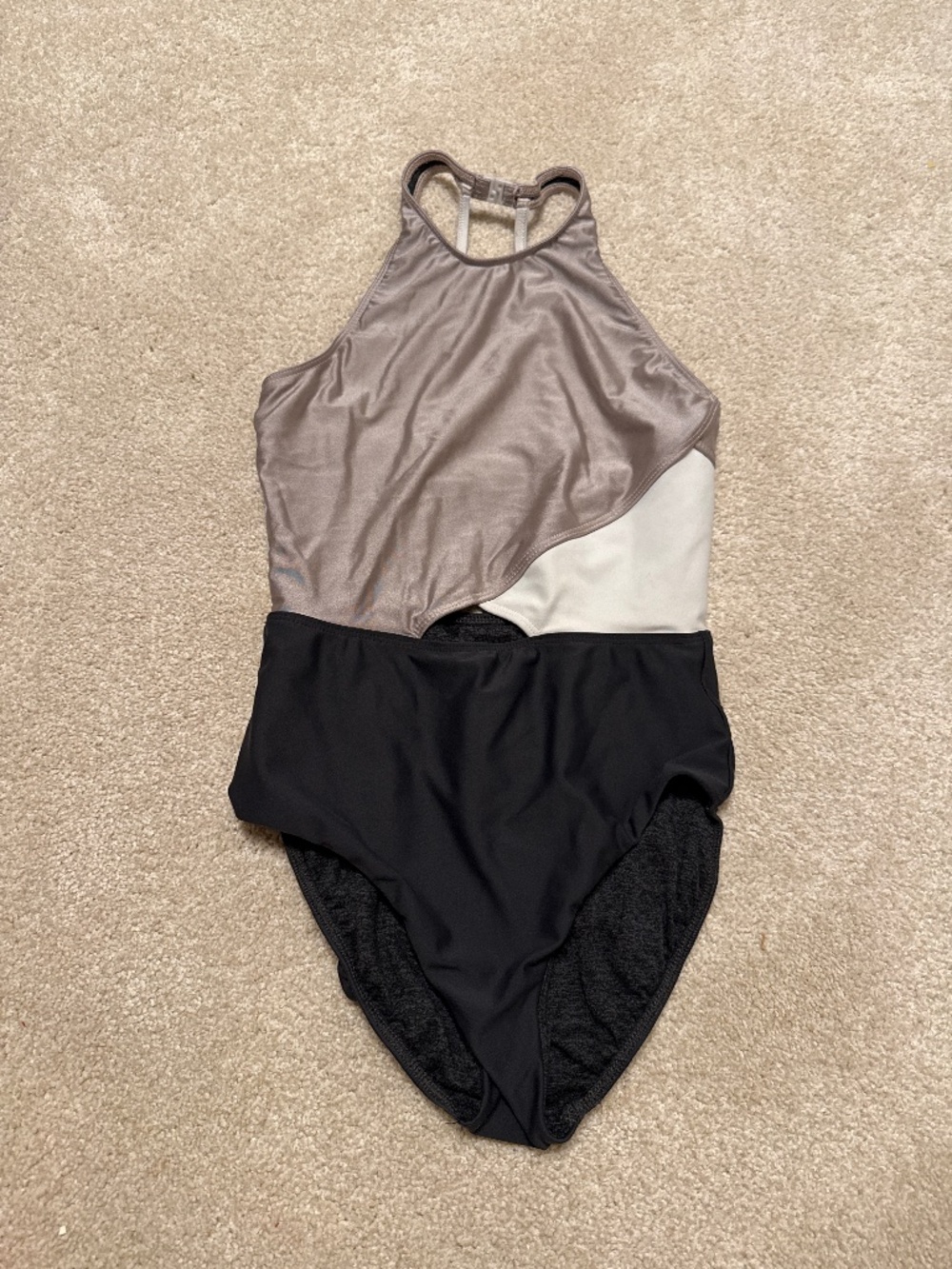 Five the label partially metalic leotard